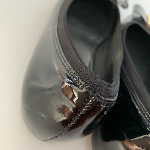 Kate Spade Tock Patent Leather Flats Bow Black - Picture 4 of 5